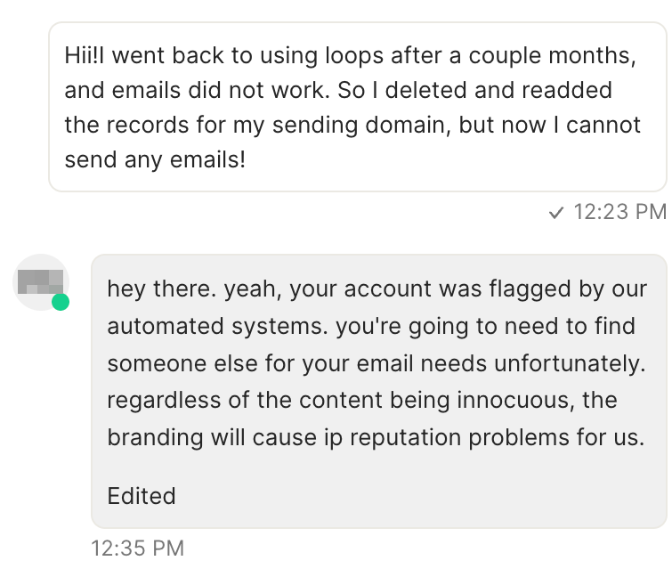 Loops support conversation