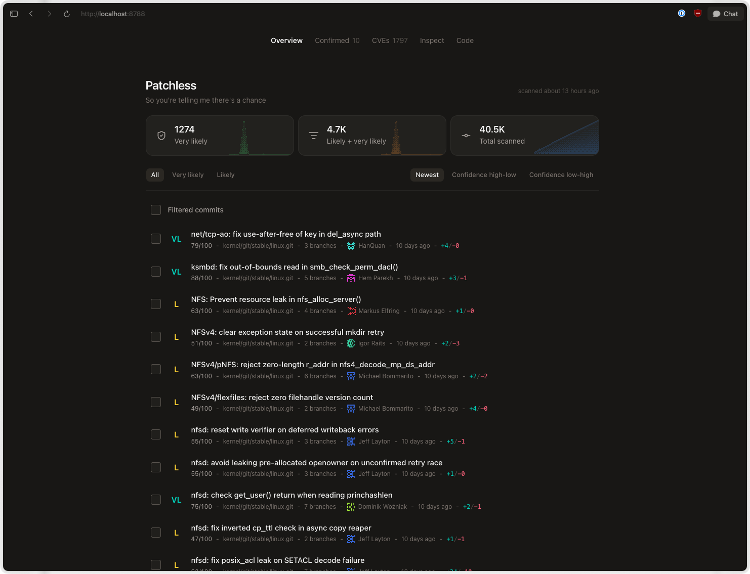 The discovery UI for